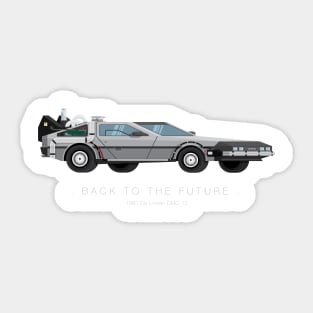 Back to the Future - Famous Cars Sticker